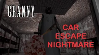 Granny 1.7.9.3 Full Gameplay (Nightmare Car Escape in Dark Mode)