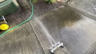 Pressure wash - testing a “sweeper”