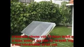 Solar Air Heater / A sörkollektor elkészitésse