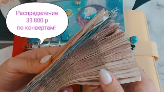 Распределение денег по конвертам 33 800 р/ Чек 2 апрель 2023