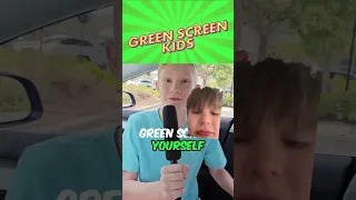 A kid told the green screen kids to to be in his video but I I did it because I’m one of them too ￼￼