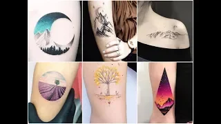 Awesome Nature Landscape Tattoo Design Ideas