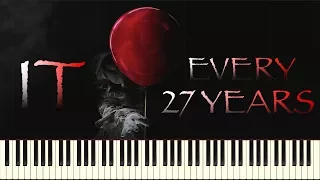 Stephen King's IT - Every 27 Years | Benjamin Wallfisch (Piano Tutorial Synthesia)