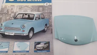 Trabant 601 de luxe od Hachette v měřítku 1:8 - stavba a recenze čísla 2