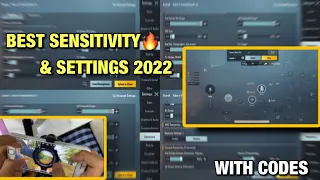 NEW😱BEST SENSITIVITY & SETTINGS 2022🔥| 4 Finger Claw Gyroscope | PUBG MOBILE