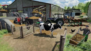 Using classic tractors modpack for a day in the Farm | Farming Simulator 22