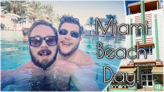 MIAMI PRE CRUISE! EXPLORING OCEAN DRIVE! MUSCLE BEACH! FUN IN SEA & POOL!