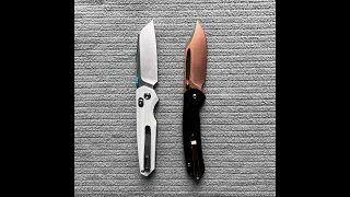 Two Great New EDC Knives (Talarurus And Rose Gold Bowie Pyrite) 🌹 : Impressions and Updates.