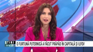 O furtună puternică a făcut prăpăd în Capitală și Ilfov