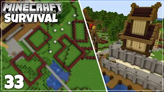 Planning a Medieval Seaside Town | Minecraft 1.16 Survival Let's Play