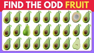 Find the ODD One Out - Fruit Edition 🍏🥑🍓 30 Ultimate Levels Quiz | Quiz Challenge