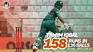 Tamim Iqbal's 158 Run Against Zimbabwe | 2nd ODI | Zimbabwe tour of Bangladesh 2020