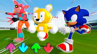 WHO IS FASTER? REALISTIC vs MEMES 3D SANIC CLONES CHARACTERS in Garry's Mod!!