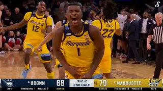 BIG EAST THRILLER AT MSG -  #11 UCONN vs #6 Marquette! | Big East Semifinals