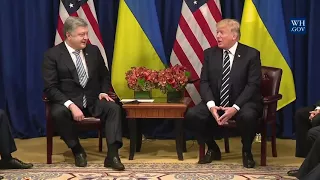 Remarks: Donald Trump Meets with Petro Poroshenko of Ukraine - September 21, 2017