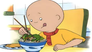 Caillou's eerste keer met eetstokjes | Caillou Nederlands - WildBrain