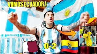 Qatar 0 vs Ecuador 2 😱 Reacción de un Hincha Argentino 🇦🇷 Copa Mundial FIFA 2022 🔥 Resumen