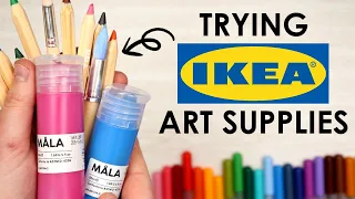 IKEA Has... ART SUPPLIES?! Let's Test Them!