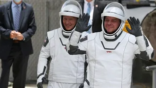 Crew Demo 2 Astronuts Return From Space