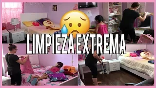 LIMPIANDO EL CUARTO DE MI HIJA ! LIMPIEZA PROFUNDA 🤦🏻‍♀️