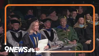 Protesters interrupt CU Denver commencement