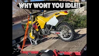 Fixing up this '94 Suzuki RMX250 | Fixing the Idle...