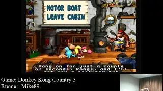 Donkey Kong Country 3 speed run [1:04:29]