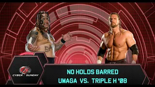 FULL MATCH — Triple H vs. Umaga — Street Fight: WWE Cyber Sunday 2007 WWE 2K23 4K