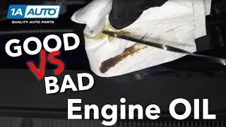 What Does Bad Car Engine Oil Look Like? Good Oil vs Bad Oil