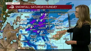 Denver weather: First snow of the season could bring up to 6 inches by Sunday, NWS says