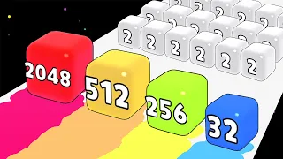 2048 Cube Jump Merge 3D - MAX Level (Freeplay)