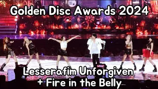 Golden Disc Disk Awards GDA 2024 Jakarta Lesserafim and YB Unforgvien, Fire in the Belly