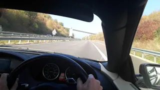 BMW 650i Convertible Autobahn Acceleration 260kmh