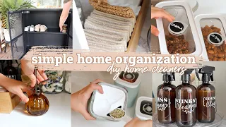 ORGANIZE WITH ME | HOME ORGANIZATION | DIY HOME CLEANERS DECLUTTER CLEAN WITH ME EXTREME MOTIVATION