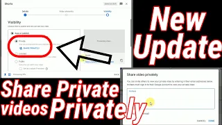 Share private video privately | new youtube update 2021 | private video sharing