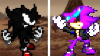 Dark Sonic vs Scourge - Sprite Animation (Reupload)