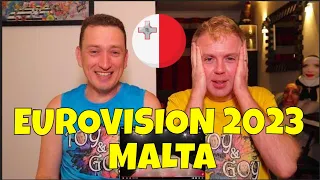 MALTA EUROVISION 2023 REACTION - The Busker - dance (our own party)