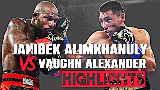 Janibek Alimkhanuly vs Vaughn Alexander | HIGHLIGHTS |  #Janibek