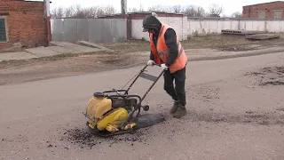 Ямочный ремонт дорог проводится в городском округе Луховицы