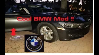 Easy Install DIY Tutorial: BMW Logo Door Projection LED Puddle lights on (F30 328i & many more)