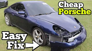 I Bought a Wrecked Porsche 911 Really Cheap at Salvage Auction! I'm going to Rebuild it!