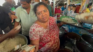 Femous Kumari Aunty Unlimited Food Full Video | Crowd For Meals | Police Stopped Sai Kumari Aunty