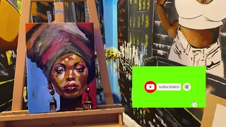 How to Paint a Realistic Portrait | Painting for Beginners | Acrylic Painting