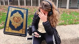 COLLEGE STUDENTS HEAR QURAN FOR THE FIRST TIME!!  (social experiment)