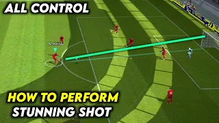 How To Perform Stunning Shots Tutorial | eFootball 2023 Mobile  (Classic, Touch & Flick Control)