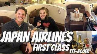 Japan Airlines First Class 777 300ER Los Angeles to Tokyo