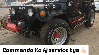 Commando jeep 4x4 ko Aj service kya 👍🏻#newvlog#najjovlogs