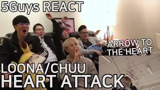 [ADORBS] LOOΠΔ/Chuu (이달의 소녀/츄) - Heart Attack (5Guys MV REACT)