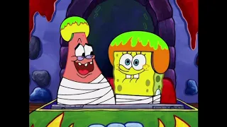 SpongeBob and Patrick Ride the Fiery Fist O’ Pain