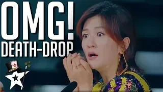 Judges Scream As Escape Artist Attempts DEATH DROP Stunt! | Magicians Got Talent